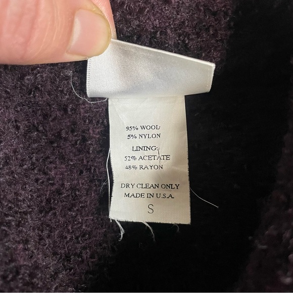 Eileen Fisher Womens Wool Jacket Size S Boucle Pockets - Picture 6 of 8